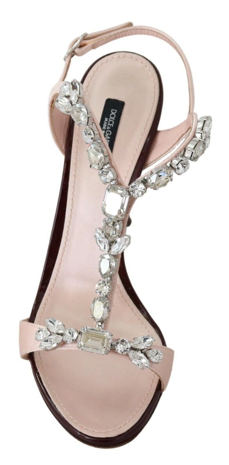Dolce & Gabbana Pink Crystals Heels Keira Sandalen