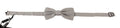 Dolce & Gabbana Silver Gray 100% Silk Adjustable Neck Papillon Bow Tie