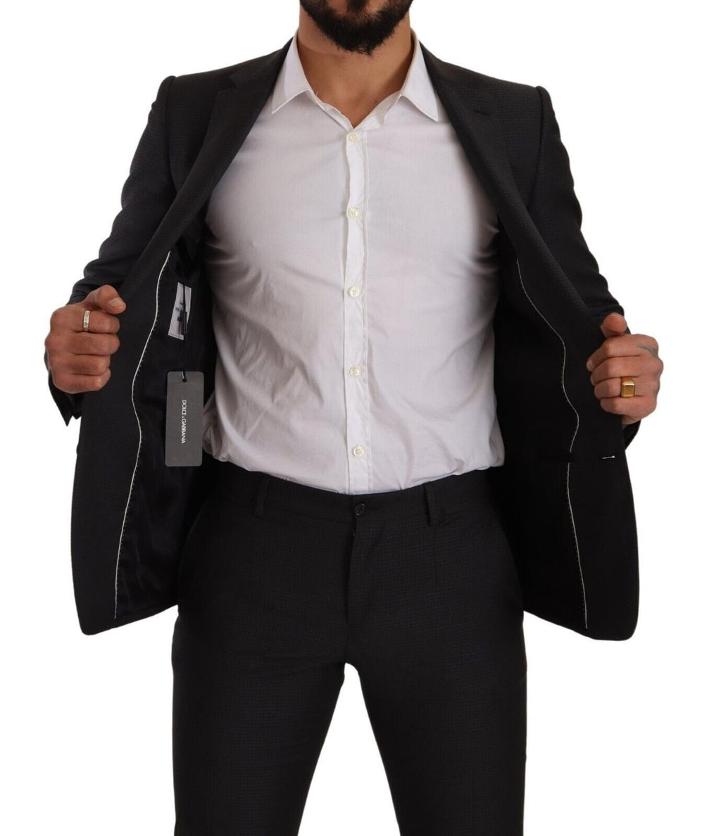 Dolce & Gabbana Dark Gray MARTINI Single Breasted 2 Piece Suit