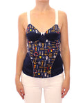 Débardeur Dolce & Gabbana bleu avec motif de marin, coton léger, style décontracté et tendance pour l'été.