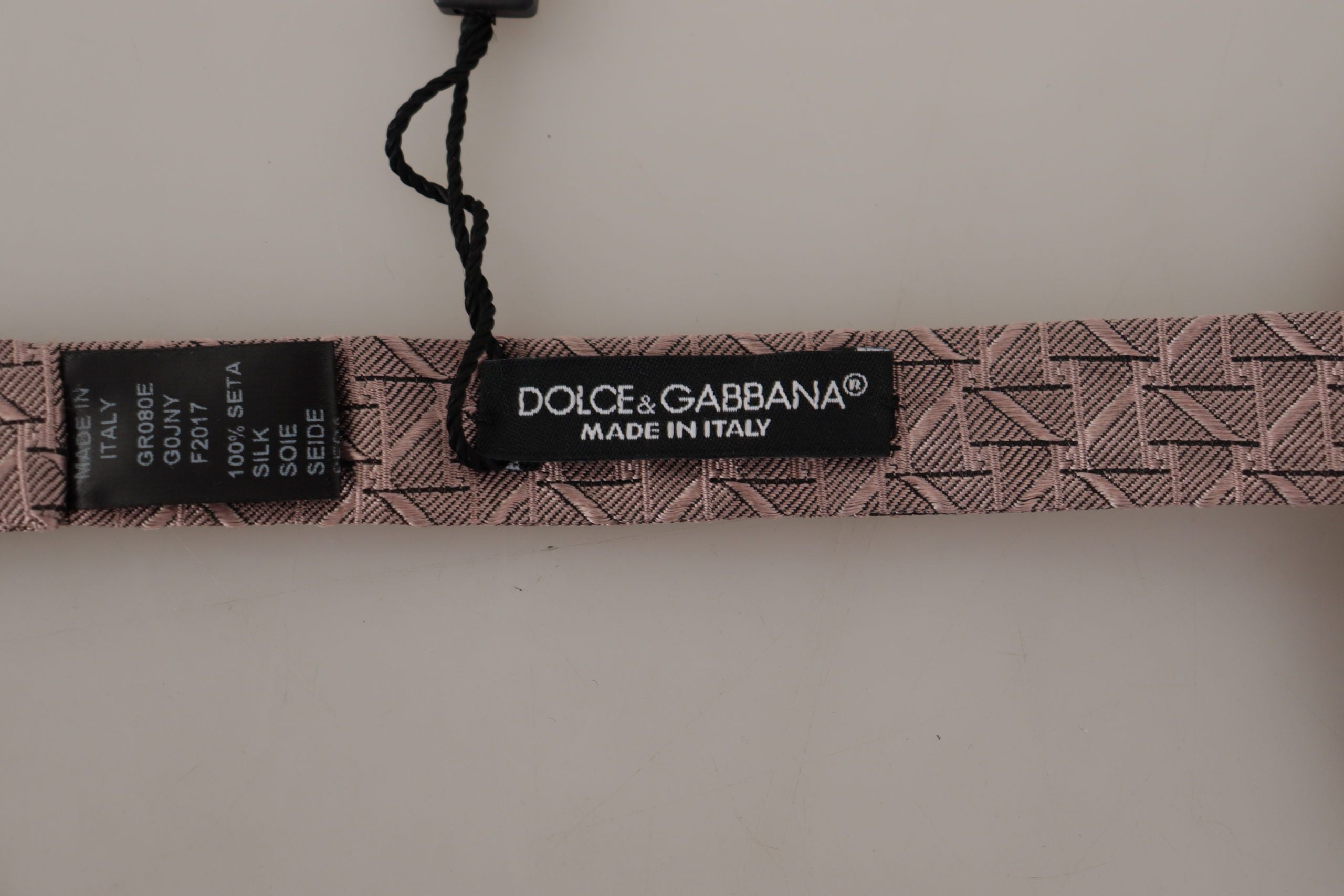 Dolce & Gabbana Brown Fantasy Print Adjustable Neck Papillon Bow Tie
