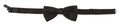 Dolce & Gabbana Dark Gray Polka Dot 100% Silk Neck Papillon Tie