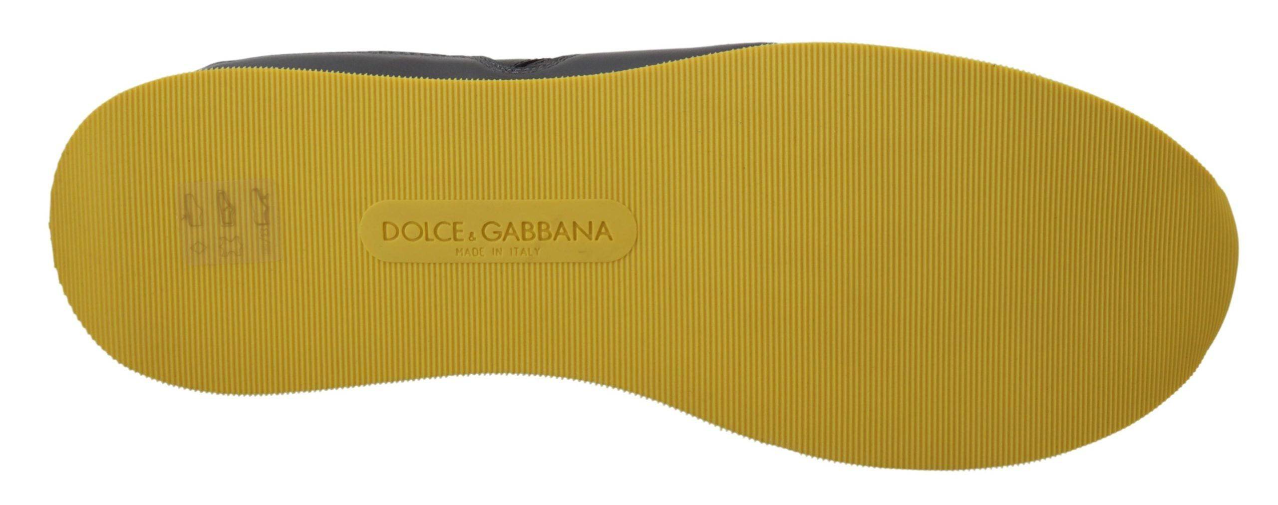 Chaussures de sport basses multicolores Dolce & Gabbana pour hommes, sneakers tendance avec design vibrant et confortable.