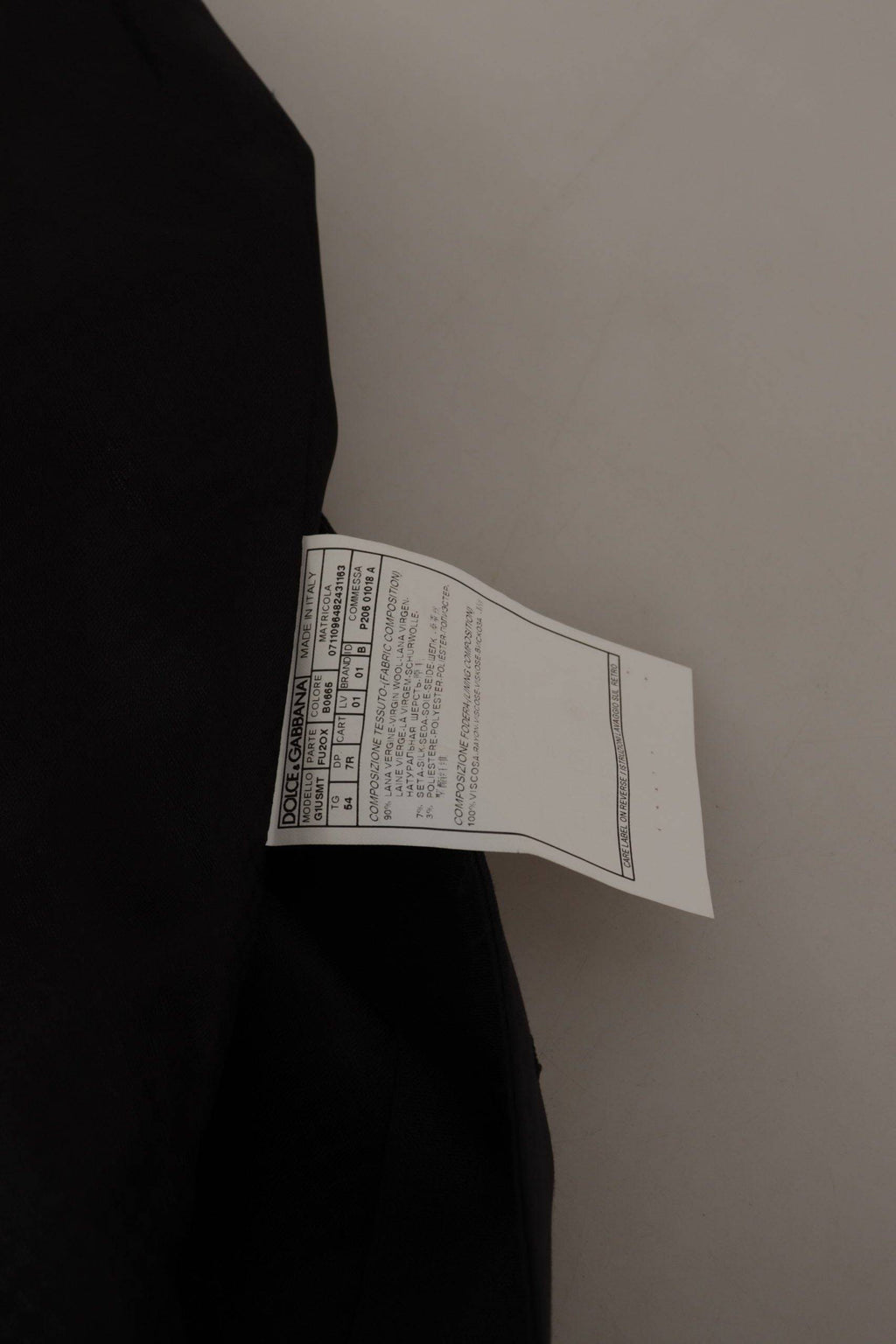 Veste blazer Martini bleu foncé à un bouton Dolce & Gabbana, coupe simple et élégante, vue de face sur mannequin.