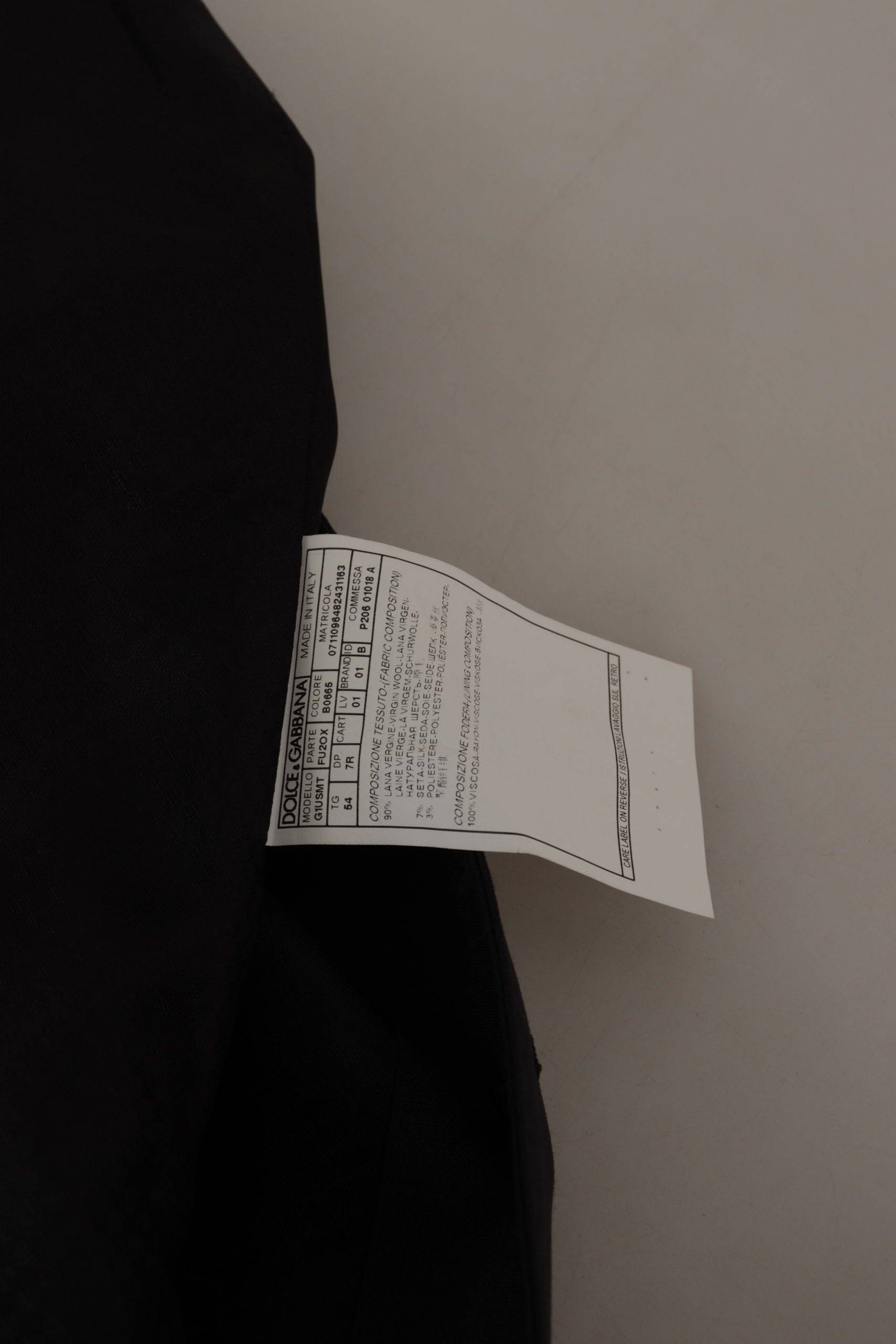 Veste blazer Martini bleu foncé à un bouton Dolce & Gabbana, coupe simple et élégante, vue de face sur mannequin.