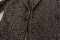 Blazer fantaisie gris en coton de Dolce & Gabbana, coupe croisée simple, détails élégants et finition soignée.