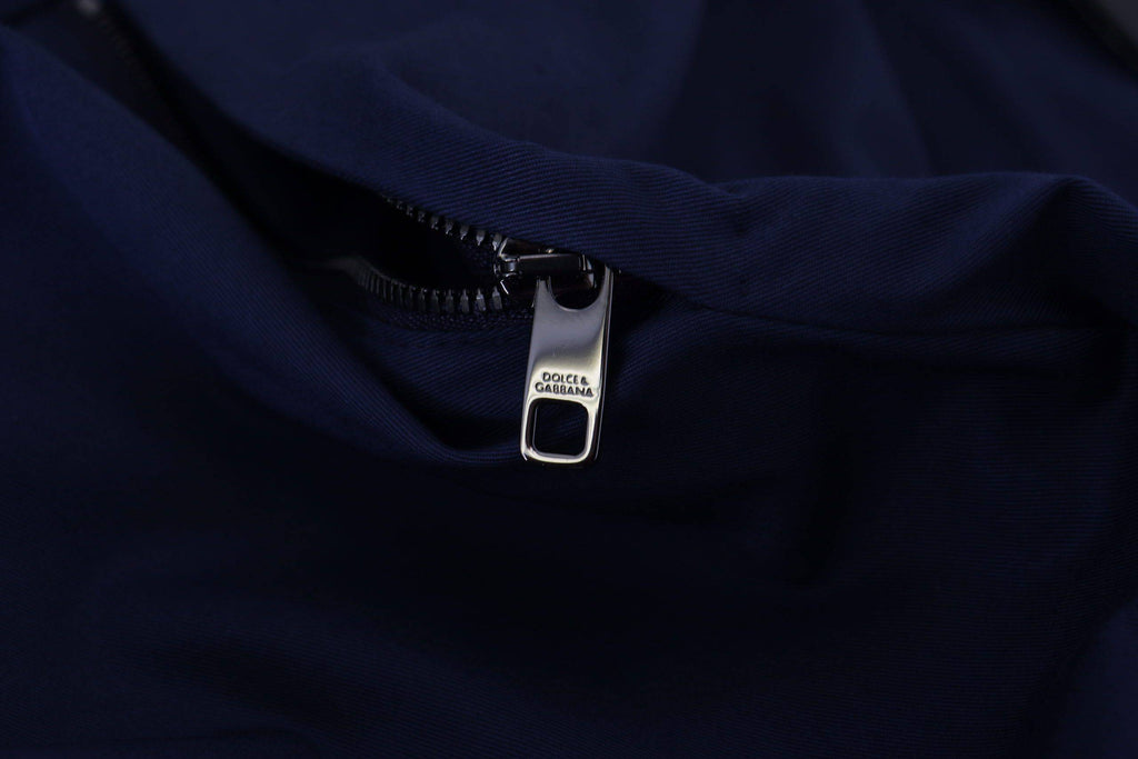 Shorts décontractés Dolce & Gabbana Blue Chinos en coton extensible, style casual et confortable.
