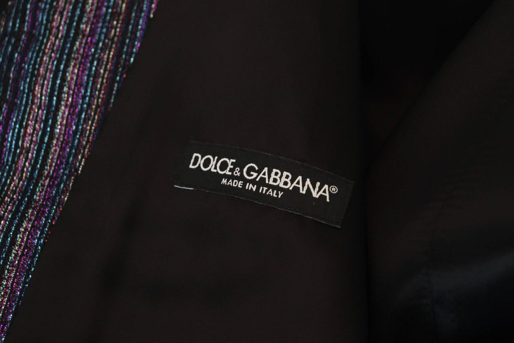 Gilet de robe formel Dolce & Gabbana en polyester multicolore, taille cintrée et élégante pour occasions spéciales.