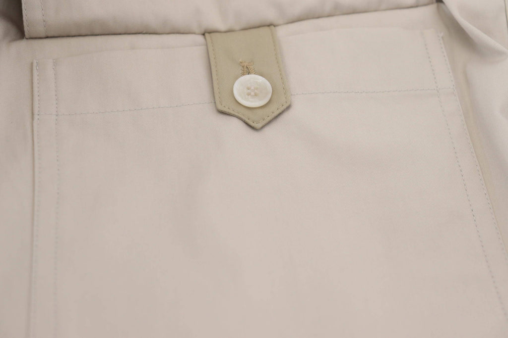 Pantalons cargo beige en coton pour femmes de Dolce & Gabbana, détails et coupe visibles sur l'image.