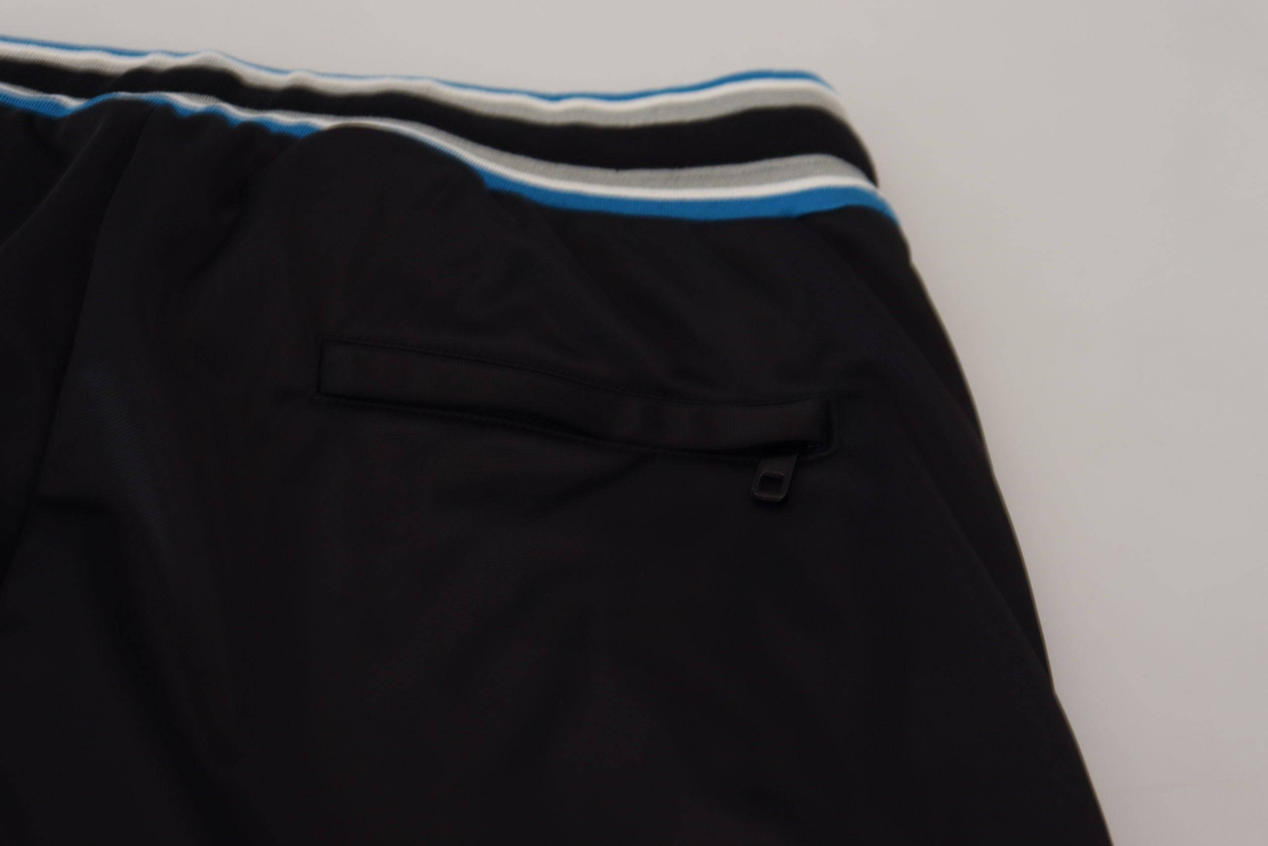 Pantalon jogger Dolce & Gabbana multicolore avec imprimé léopard DG King, tissu confortable et style tendance.