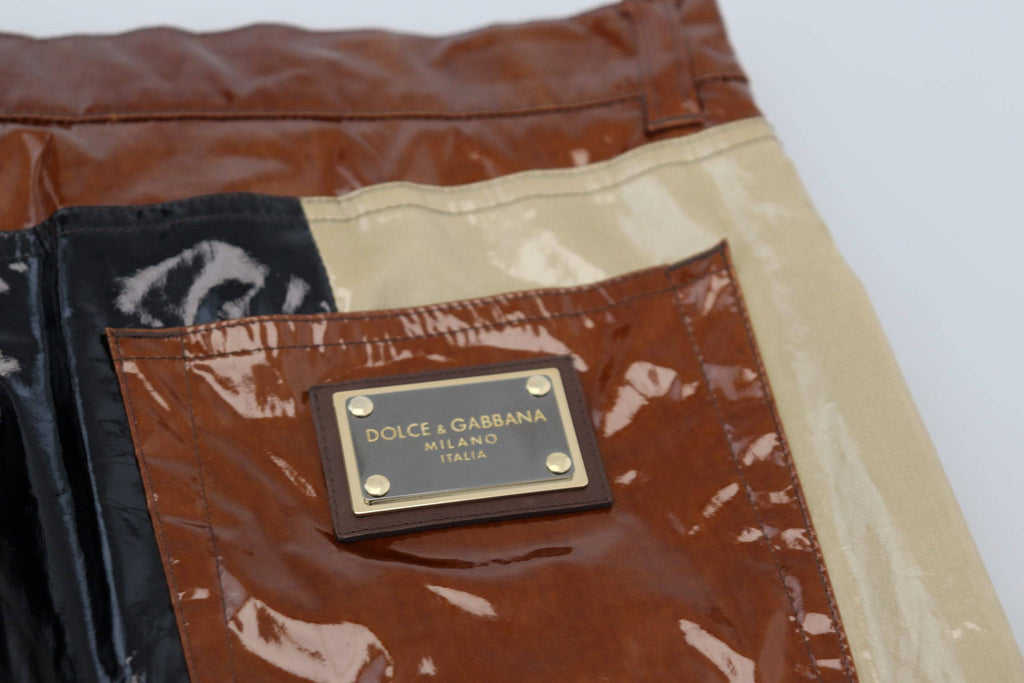 Jeans slim homme Dolce & Gabbana en denim multicolore brillant, ajustés et modernes, visibles en détail sur l'image.