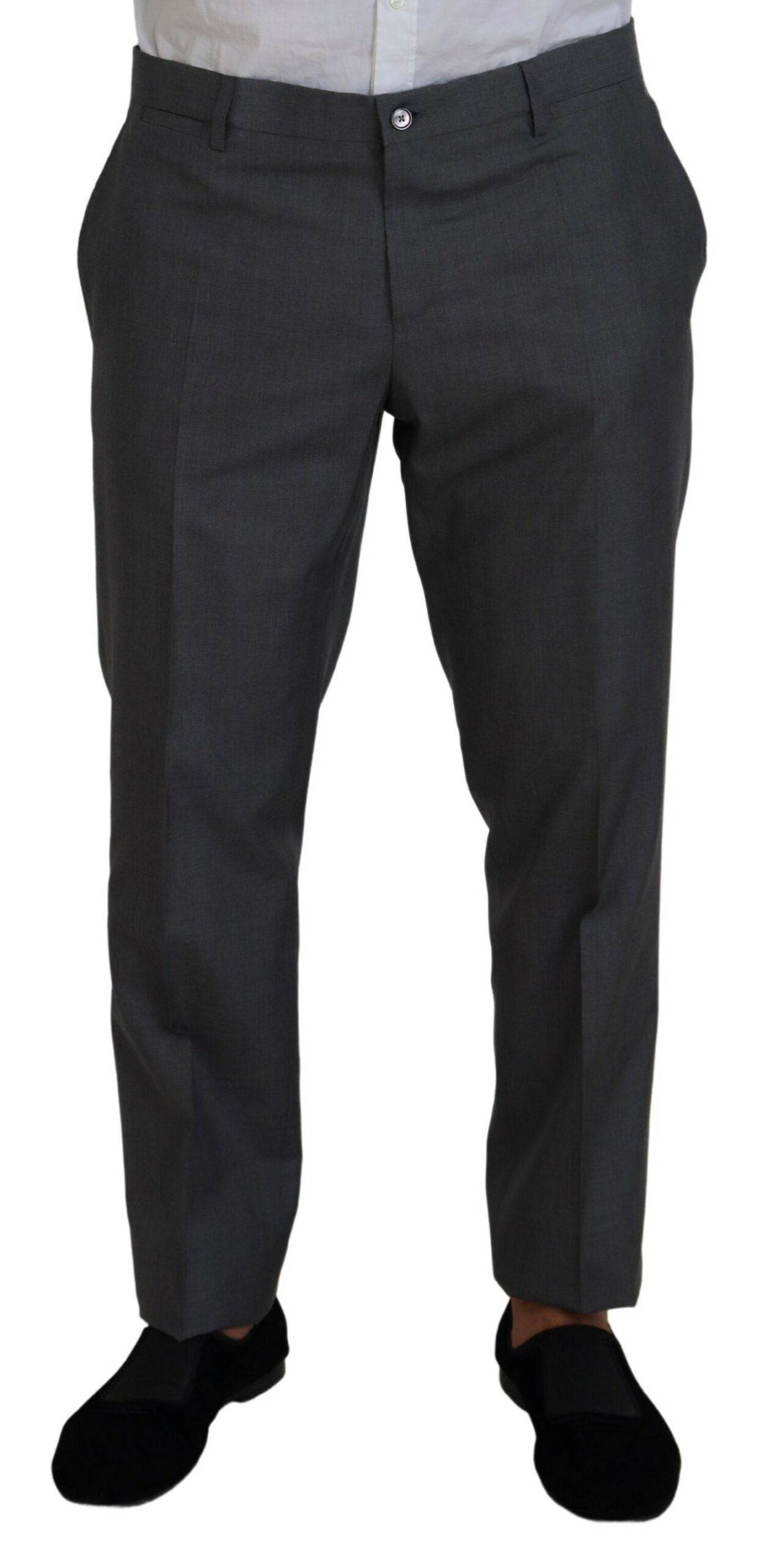 Costume gris Dolce & Gabbana Martini 3 pièces, costume slim fit avec veste, pantalon et gilet, élégance masculine.