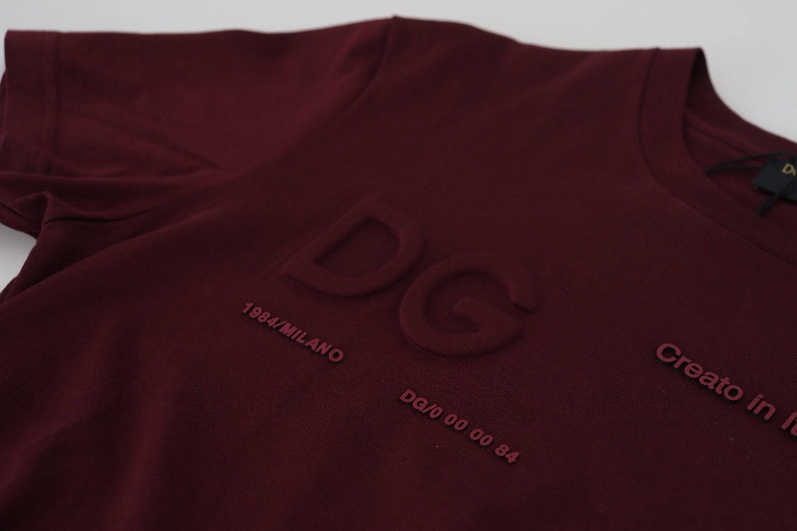T-shirt homme Dolce & Gabbana à manches courtes marron imprimé, style décontracté et tendance.