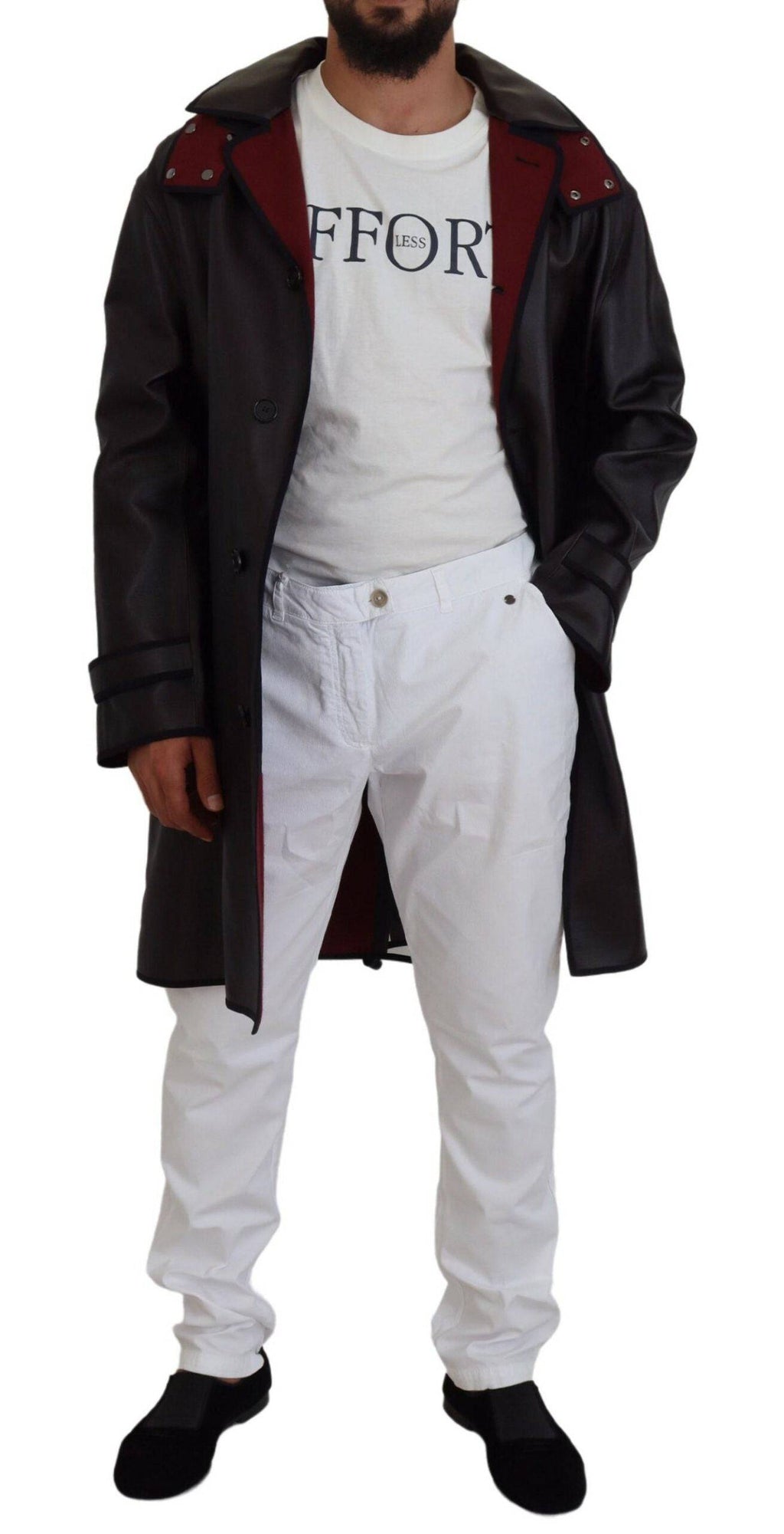 Veste trench noire Dolce & Gabbana avec capuche, en coton, style parka élégante et décontractée.