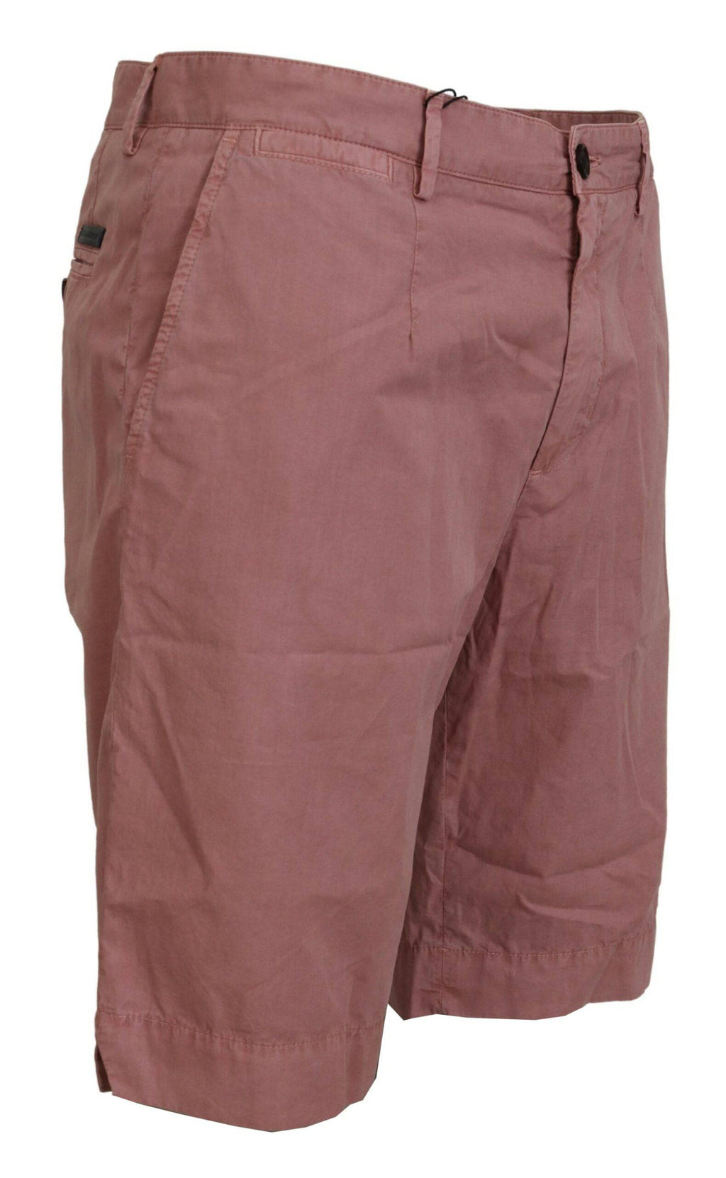Shorts décontractés pour homme Dolce & Gabbana en coton rose, chino casual confortable pour l'été.