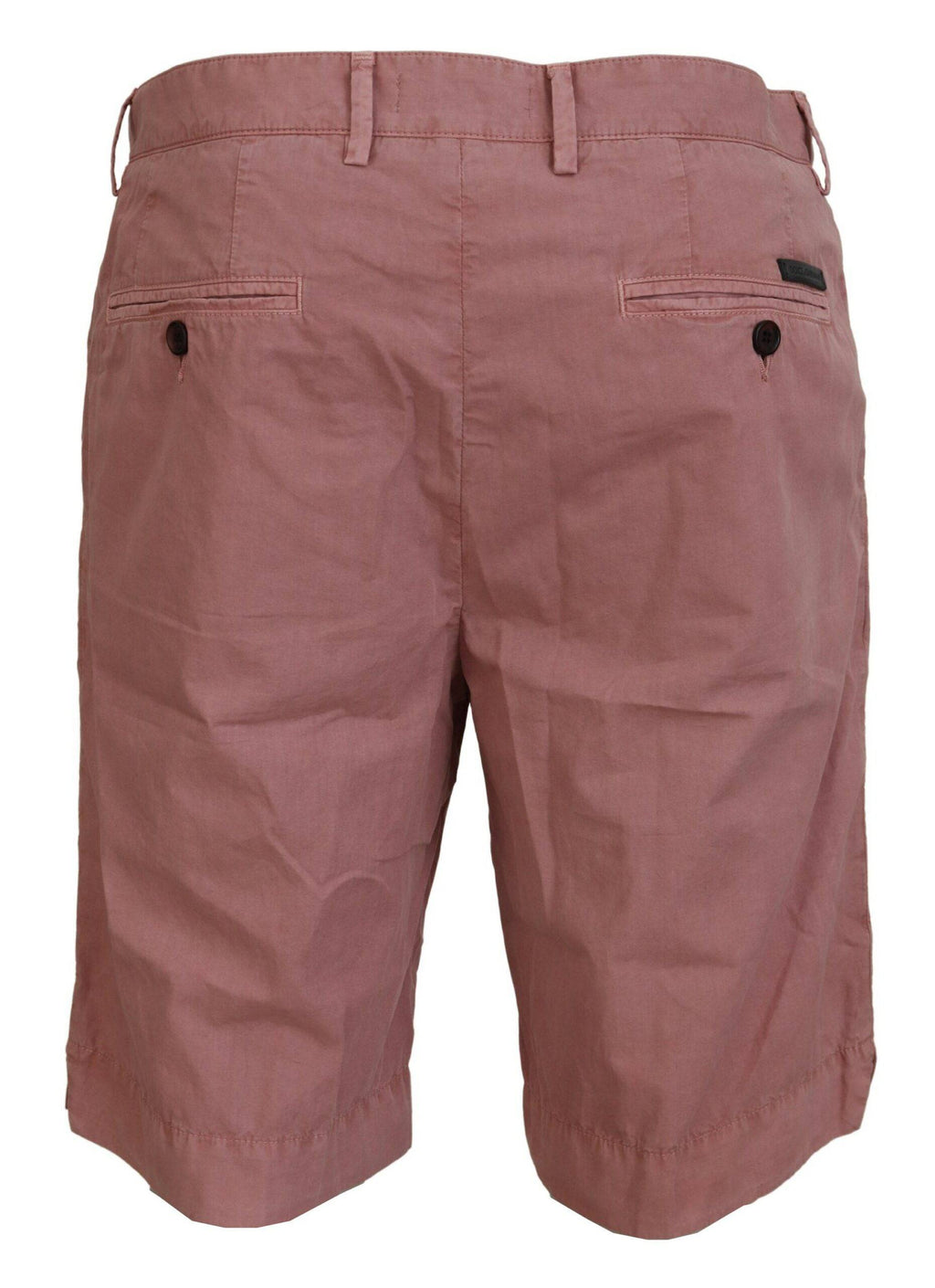 Shorts pour hommes Dolce & Gabbana en coton rose, chinos décontractés, style casual avec poches et coupe confortable.