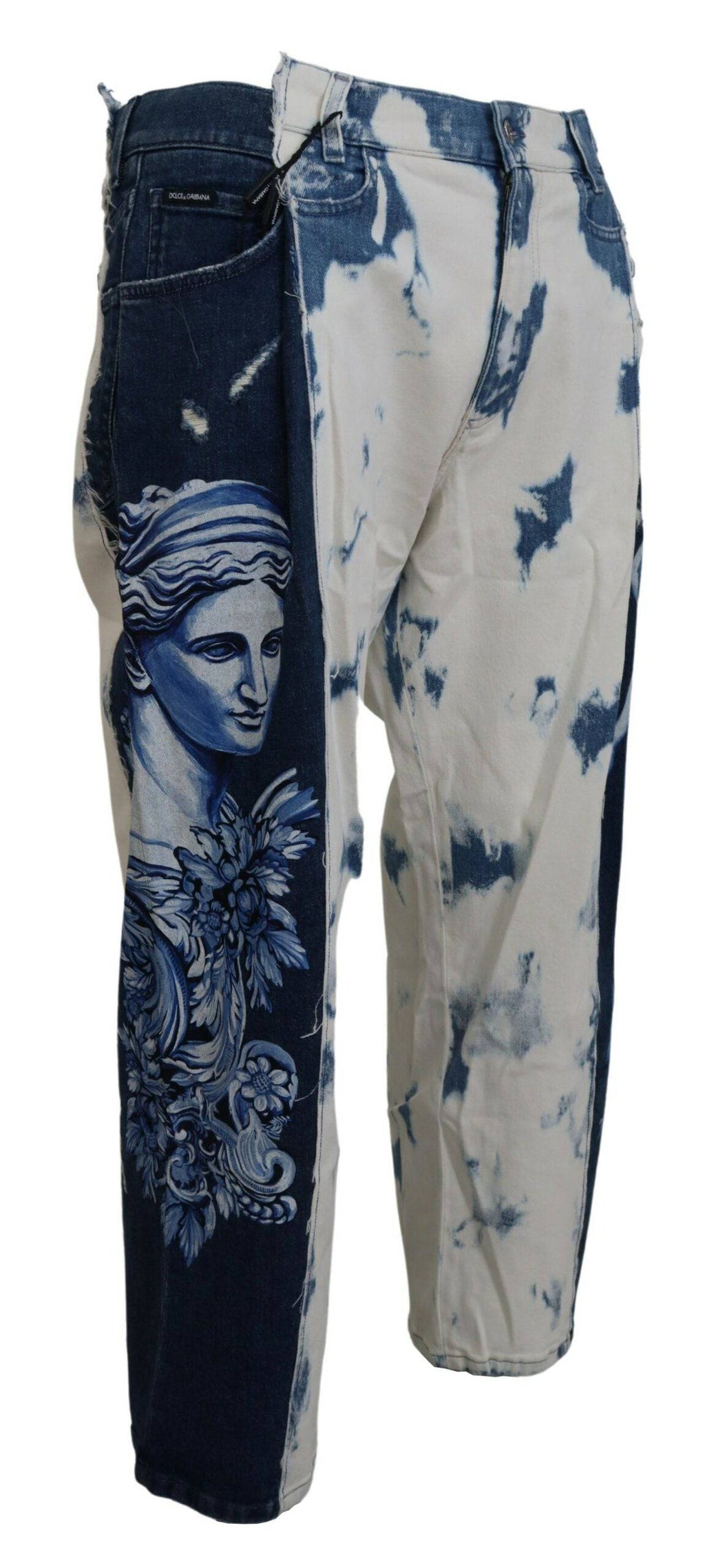 Jeans homme Dolce & Gabbana Blue Ceasar en denim coton à coupe ample, style décontracté et tendance.