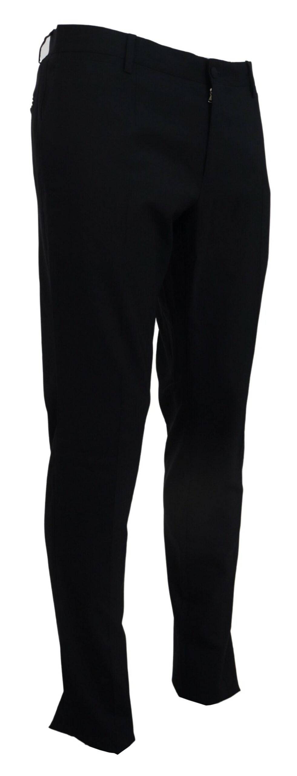 Robe moulante en laine bleue Dolce & Gabbana, style formel, ajustement slim, pour homme.
