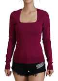Pull en laine Dolce & Gabbana à col carré multicolore, pullover élégant avec motif coloré, en viscose.