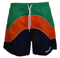 Short de bain pour homme Dsquared² avec logo multicolore, tissu léger et design tendance pour la plage.