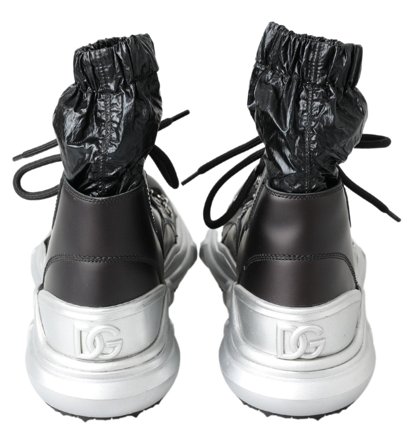 Chaussures sneakers montantes en nylon noir Dolce & Gabbana Galileo pour homme, style sportif et moderne