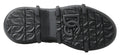 Chaussures bottines décontractées en cuir noir Dolce & Gabbana pour femme, style élégant et moderne.