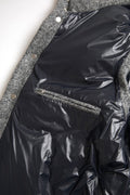 Gilet en laine mélangée à motif chevron élégant de Dolce & Gabbana, veste chic avec détails sophistiqués.
