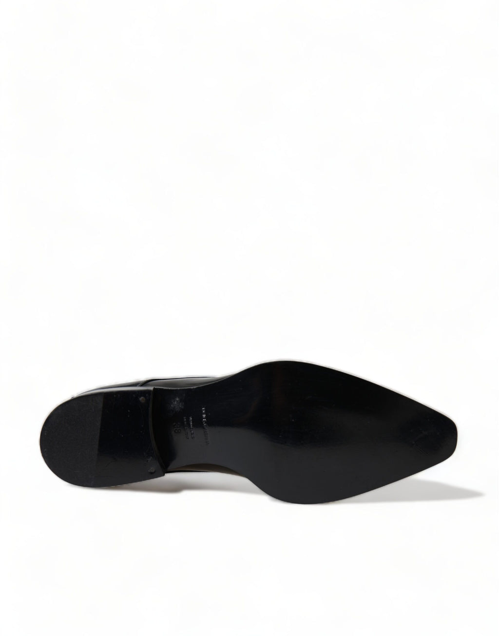 Chaussures plates formelles en cuir noir Dolce & Gabbana avec lacets, élégantes et sophistiquées pour occasions formelles.