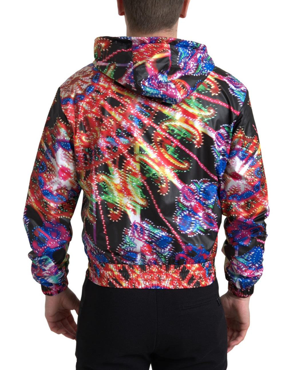 Sweat-shirt à capuche multicolore Dolce & Gabbana, pull-over décontracté avec logo et design coloré visible sur l'image.