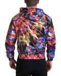 Sweat-shirt à capuche multicolore Dolce & Gabbana, pull-over décontracté avec logo et design coloré visible sur l'image.
