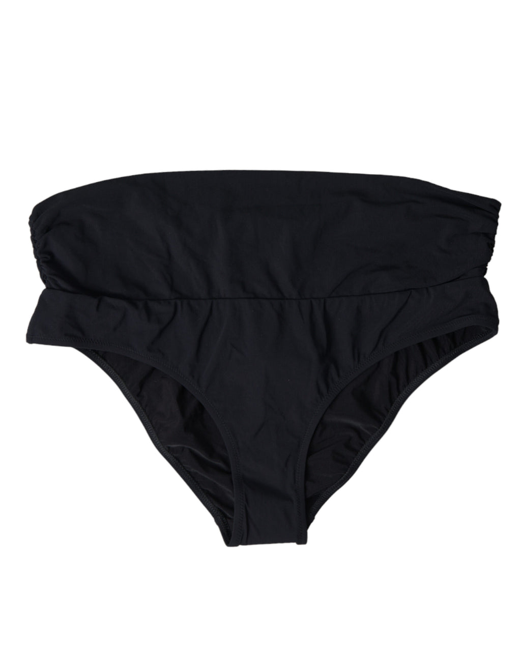 Maillot de bain Dolce & Gabbana en nylon noir, slip de bikini stretch, design élégant pour la plage ou la piscine.