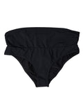 Maillot de bain Dolce & Gabbana en nylon noir, slip de bikini stretch, design élégant pour la plage ou la piscine.