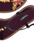 Sandales noires en cuir Dolce & Gabbana avec cristaux, détails en or, chaussures élégantes pour femme.