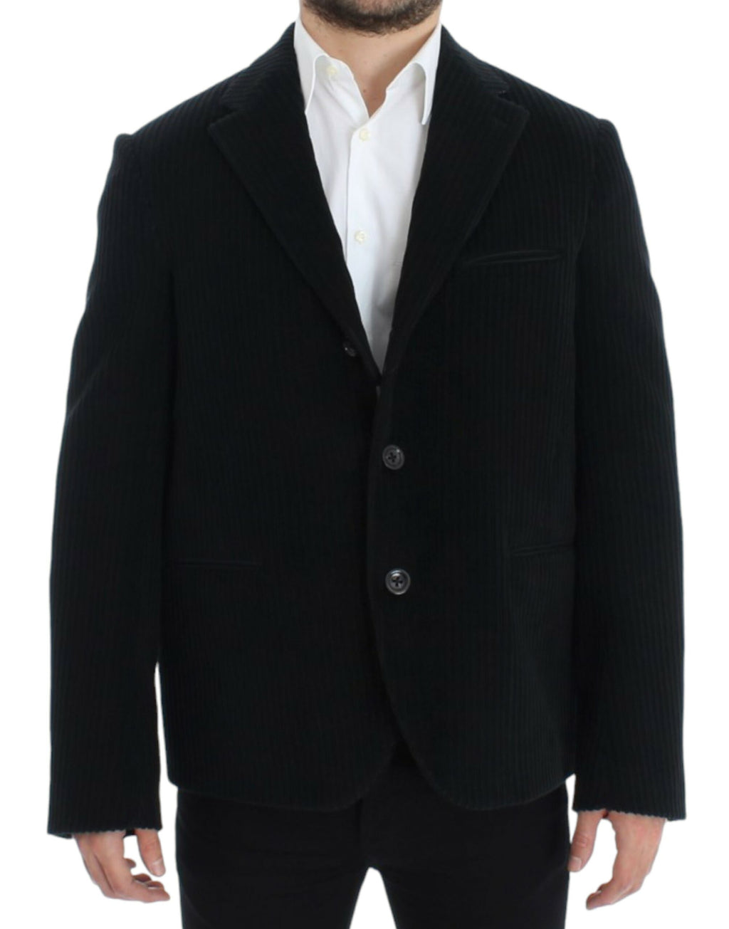 Veste blazer noire Dolce & Gabbana Manchester MARTINI pour homme, élégante et moderne, vue de face avec détails de couture.