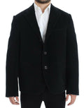 Veste blazer noire Dolce & Gabbana Manchester MARTINI pour homme, élégante et moderne, vue de face avec détails de couture.