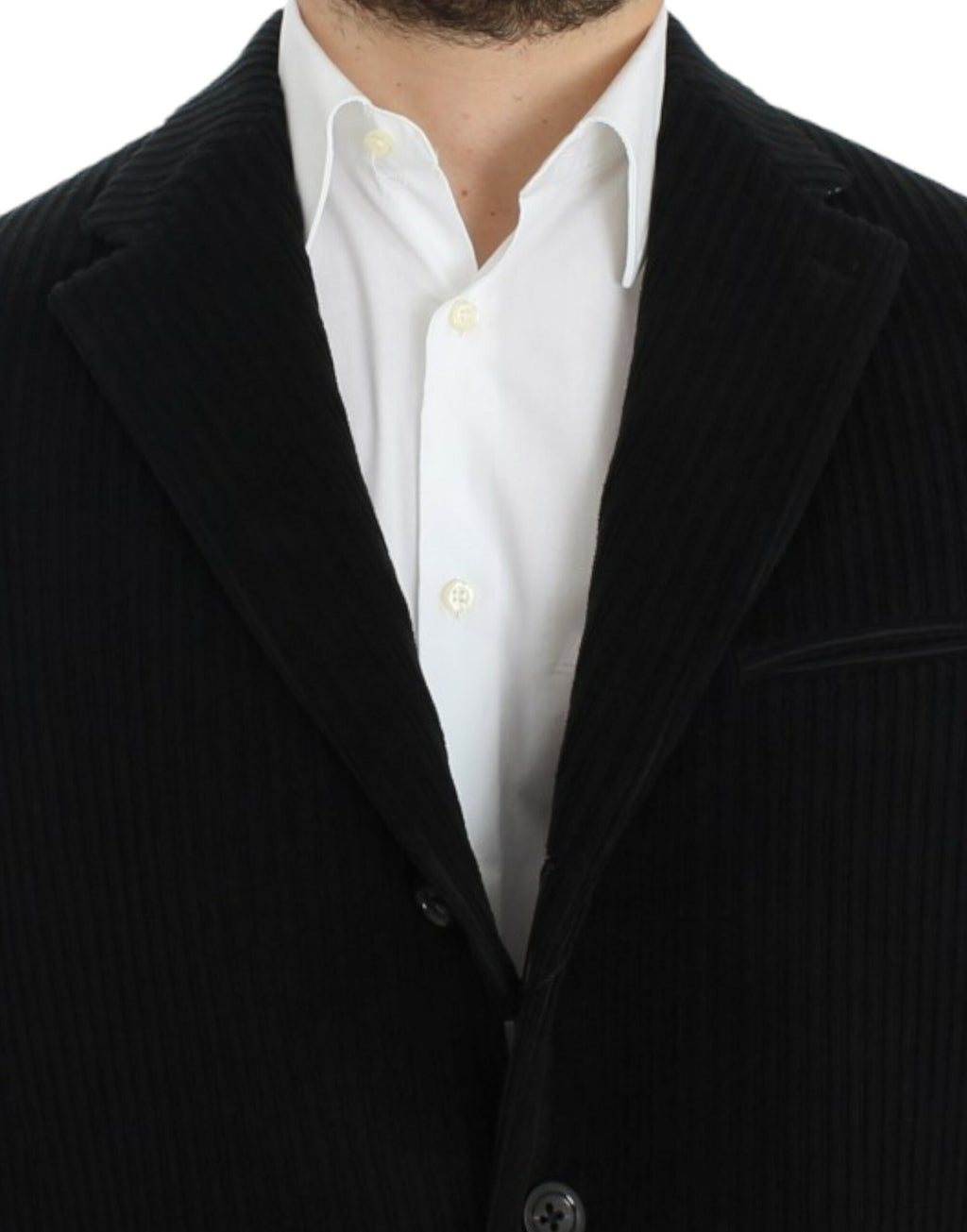 Veste blazer noir Dolce & Gabbana Manchester Martini pour homme, élégante et sophistiquée, vue de face sur un mannequin.