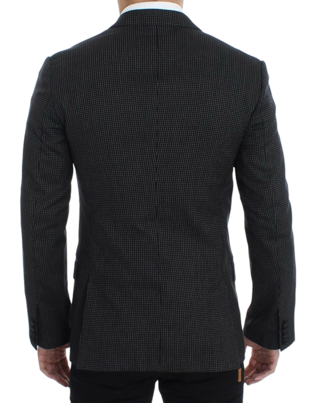 Veste slim en laine noire Dolce & Gabbana Martini, ajustée et élégante, avec détails sophistiqués et coupe moderne.