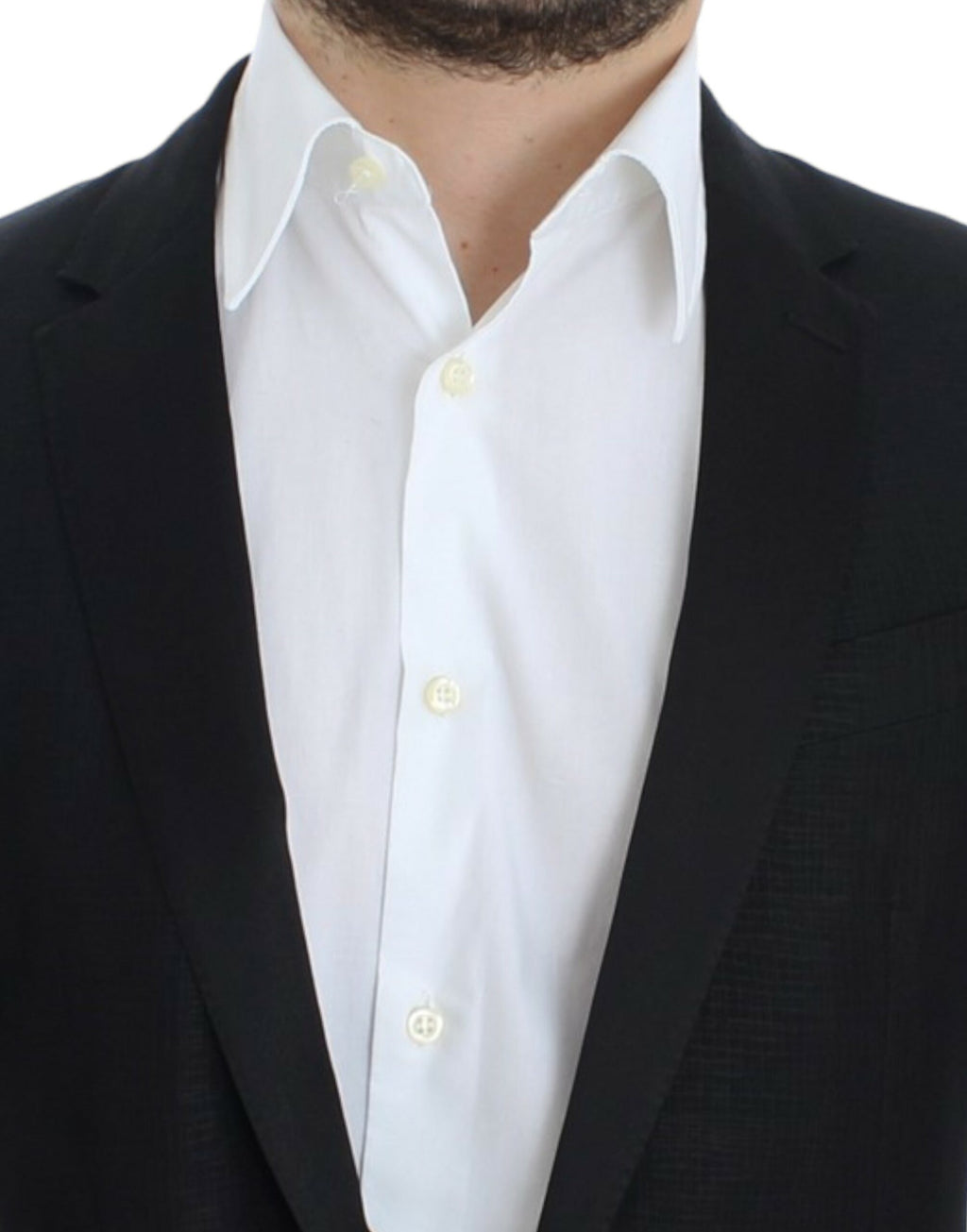 Veste slim en laine noire Dolce & Gabbana Martini, blazer élégant avec coupe ajustée et détails sophistiqués.