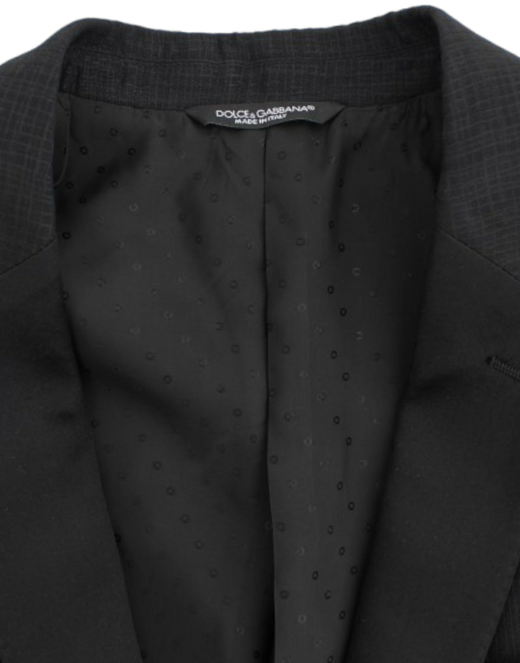 Veste slim en laine noire Dolce & Gabbana MARTINI, blazer élégant avec coupe ajustée et détails sophistiqués.