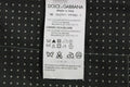 Gilet gris à pois Dolce & Gabbana pour femme, veste élégante en tissu léger avec motif à pois gris.