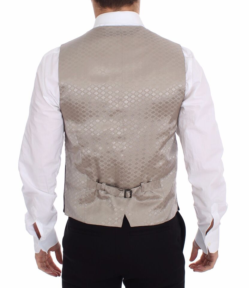 Veste blazer noire en coton de Dolce & Gabbana, veste habillée élégante pour femme ou homme.