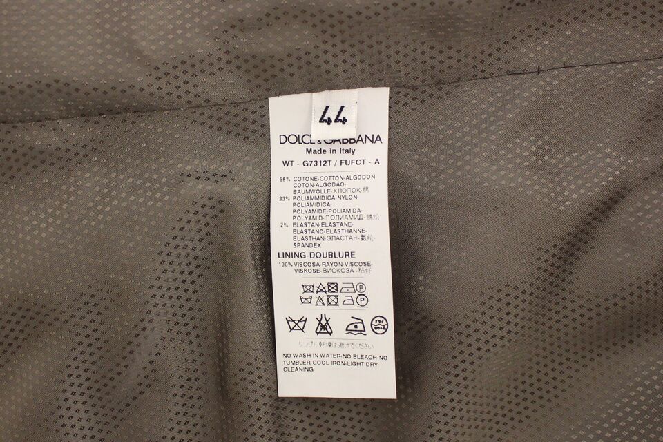 Veste blazer Dolce & Gabbana beige en coton, veste élégante et décontractée pour femme, visible en détail dans l'image.