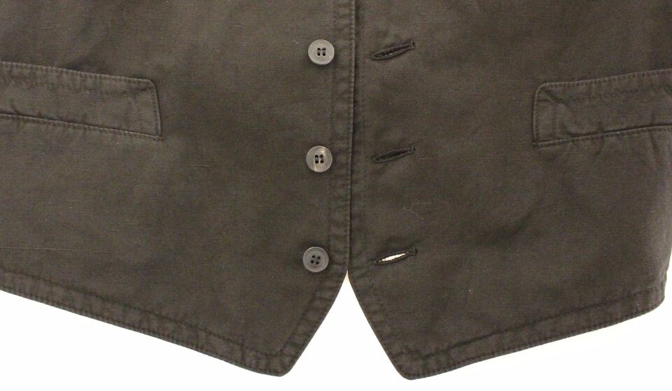 Gilet blazer noir en coton et lin Dolce & Gabbana, veste élégante pour femme, avec détails sophistiqués visibles.