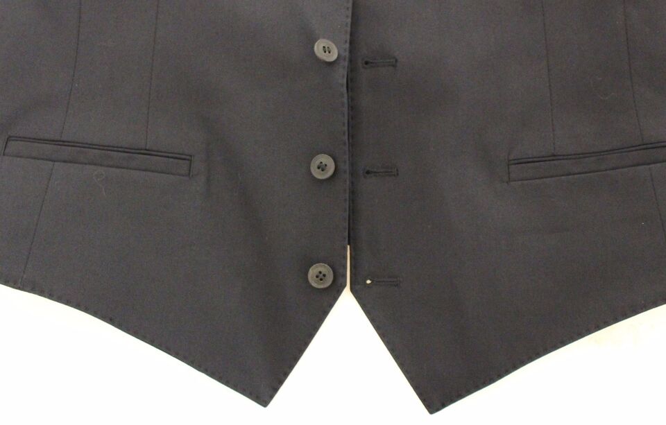 Veste blazer Dolce & Gabbana en coton stretch bleu, élégante et ajustée pour femme.
