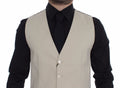 Veste blazer beige en coton stretch de Dolce & Gabbana, veste élégante pour femme ou homme.