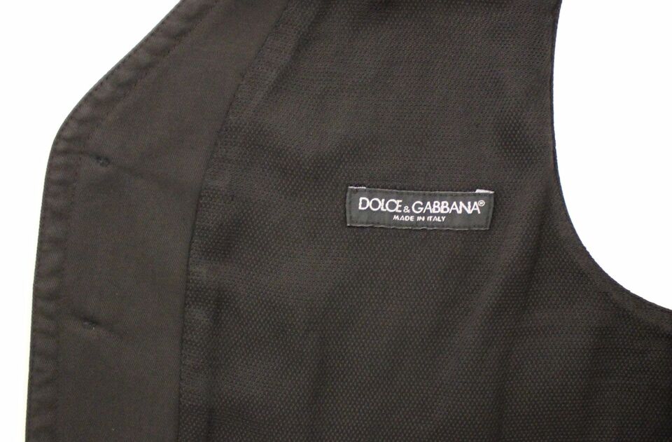 Veste blazer noire en coton viscose de Dolce & Gabbana, veste élégante pour femme ou homme, détails modernes et tissu confortable.