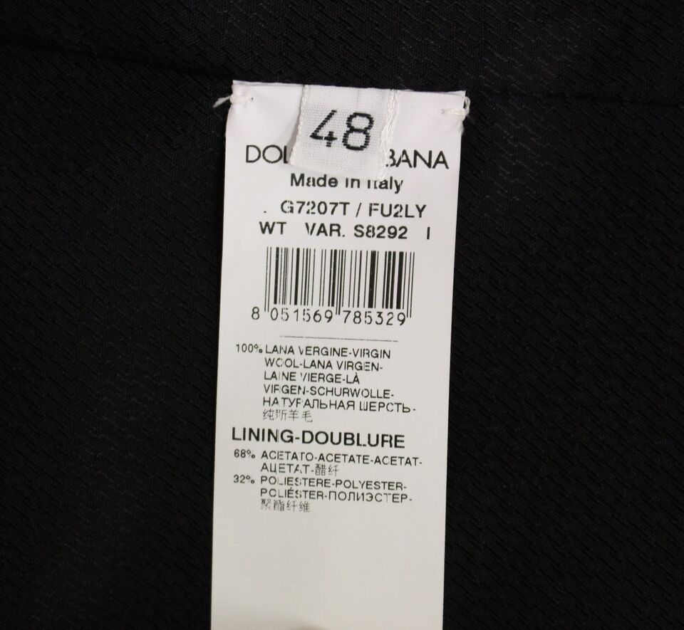 Gilet formel en laine grise de Dolce & Gabbana, veste élégante pour homme, détail de couture raffinée.