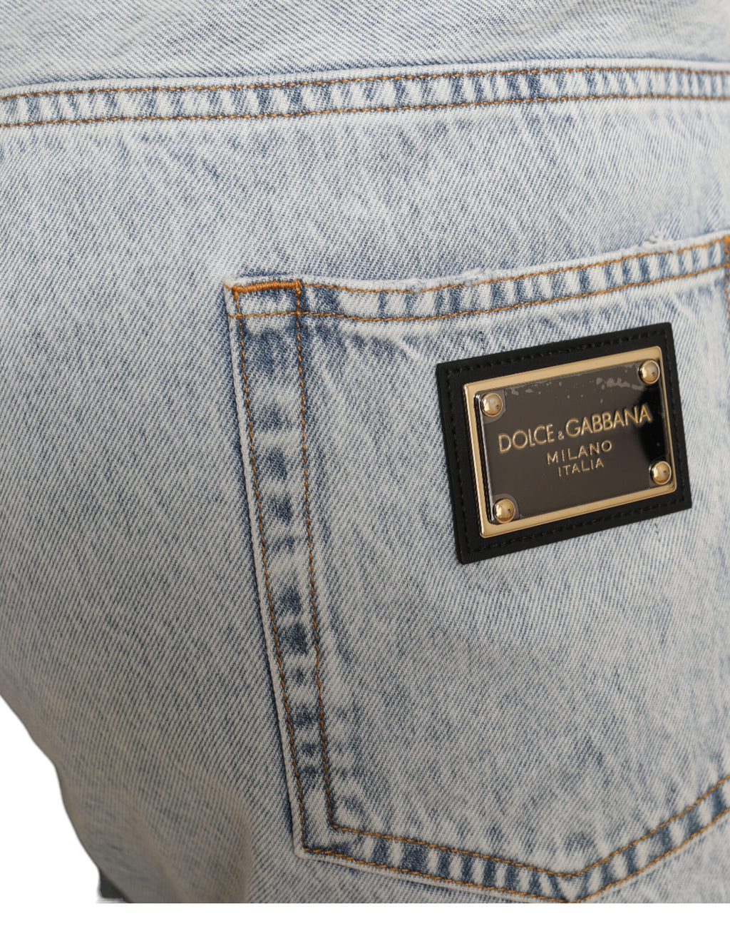 Shorts bermuda en denim Dolce & Gabbana à imprimé floral multicolore, style élégant et coloré.