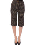 Pantalon court en laine multicolore Dolce & Gabbana, style élégant et coloré, avec une coupe moderne.
