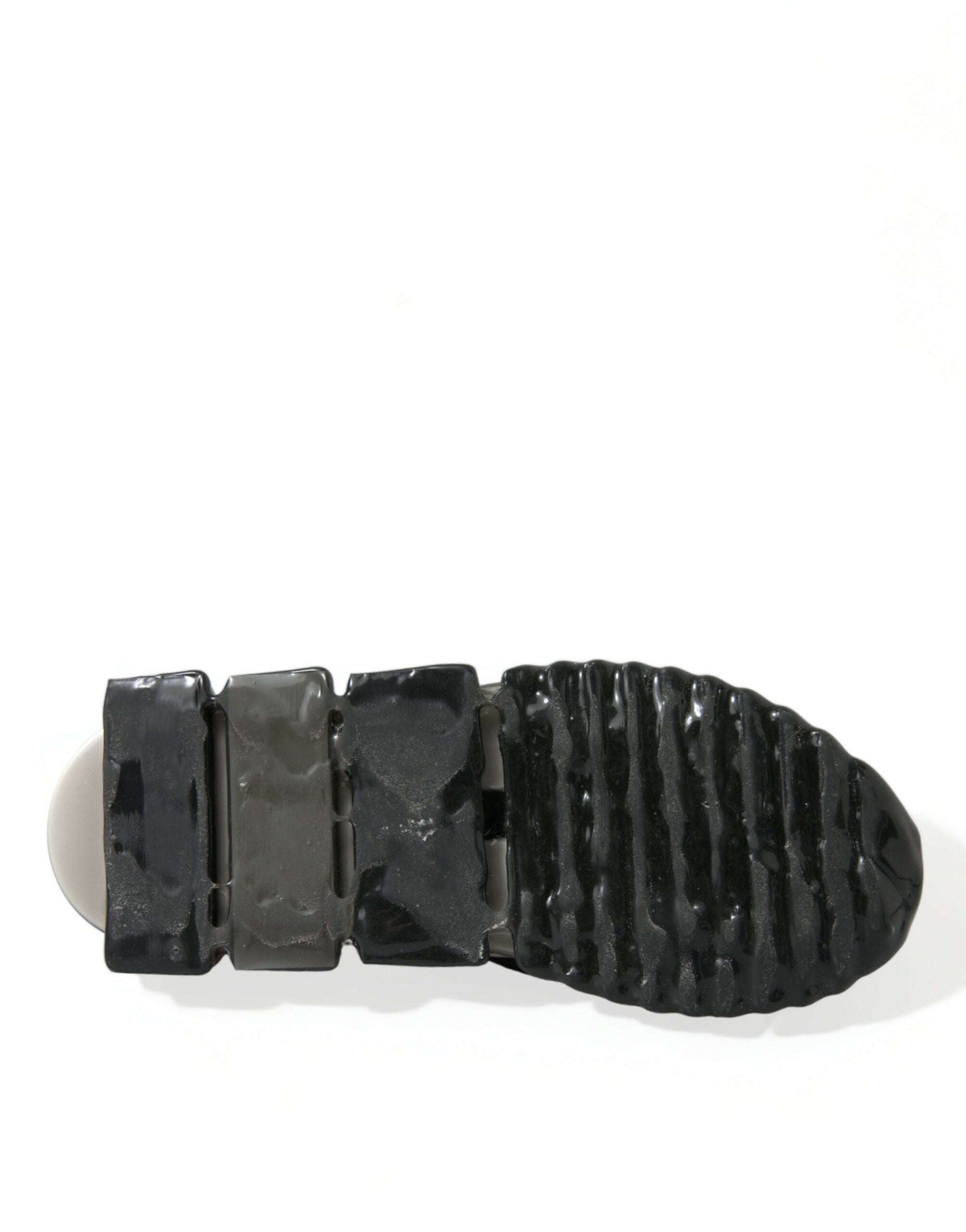 Chaussures Dolce & Gabbana Sorrento en slip-on noires et blanches, baskets élégantes pour homme.